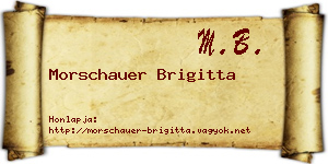 Morschauer Brigitta névjegykártya